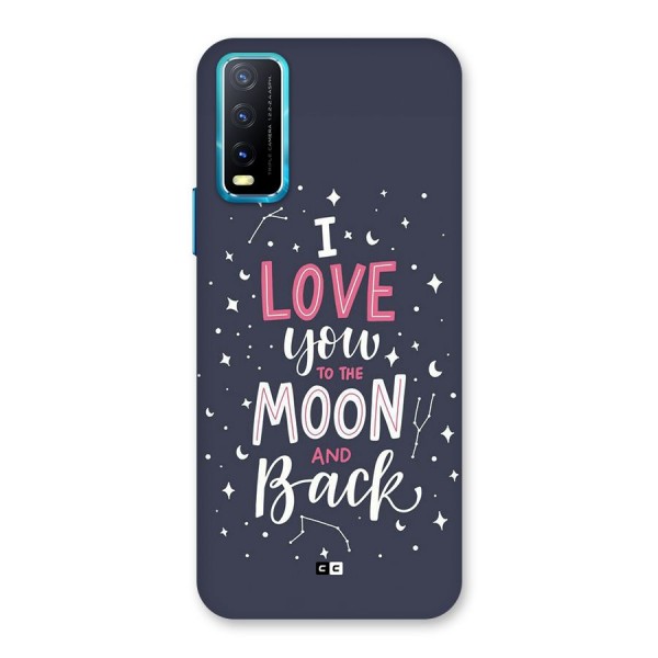 Love To The Moon Back Case for Vivo Y12s