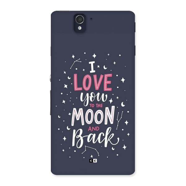 Love To The Moon Back Case for Xperia Z