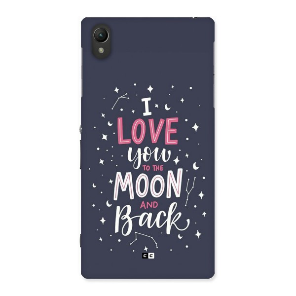 Love To The Moon Back Case for Xperia Z1