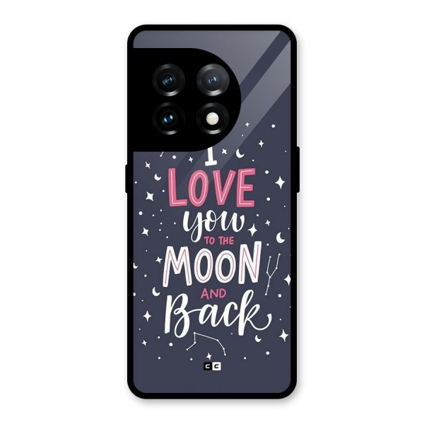 Love To The Moon Glass Back Case for OnePlus 11