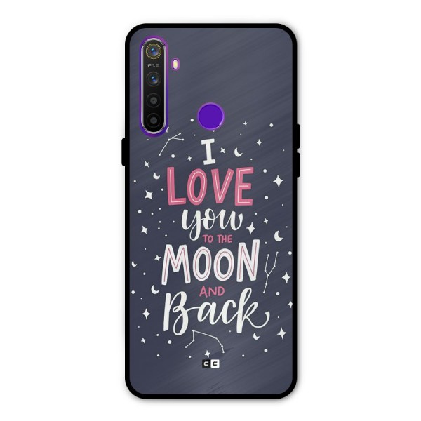 Love To The Moon Glass Back Case for Realme 5s