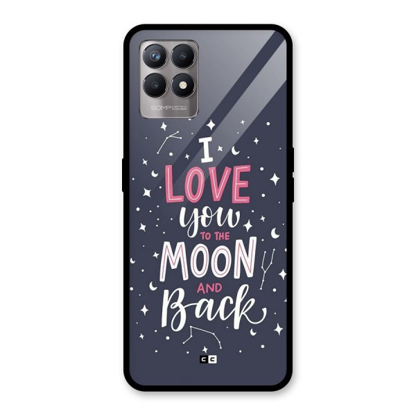 Love To The Moon Glass Back Case for Realme 8i