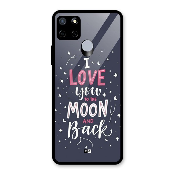 Love To The Moon Glass Back Case for Realme C12