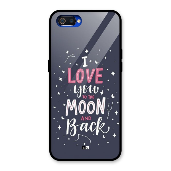 Love To The Moon Glass Back Case for Realme C2