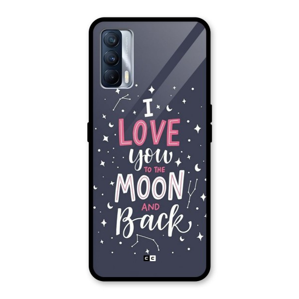 Love To The Moon Glass Back Case for Realme X7