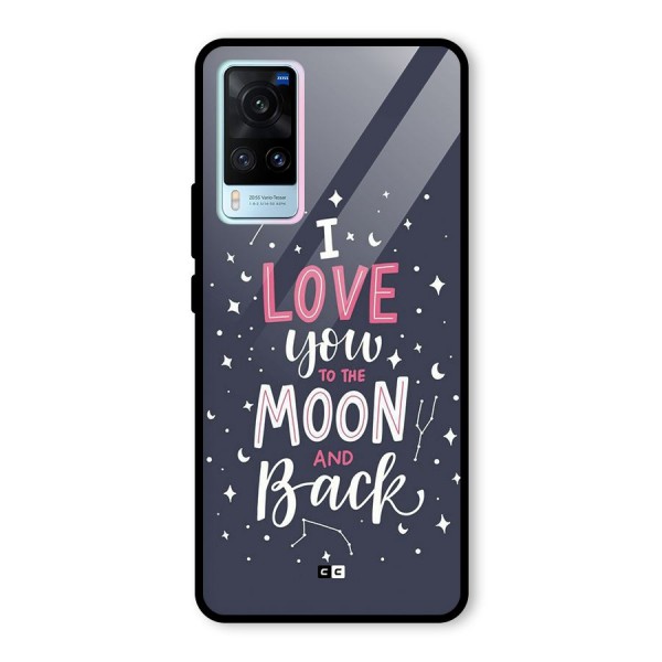 Love To The Moon Glass Back Case for Vivo X60