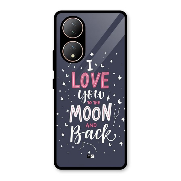 Love To The Moon Glass Back Case for Vivo Y100