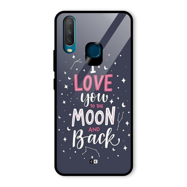 Love To The Moon Glass Back Case for Vivo Y15