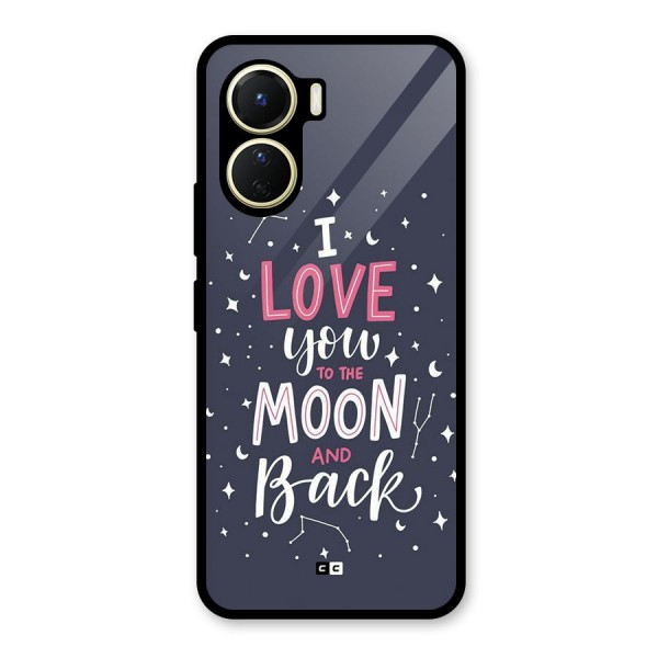 Love To The Moon Glass Back Case for Vivo Y16