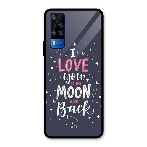 Love To The Moon Glass Back Case for Vivo Y51