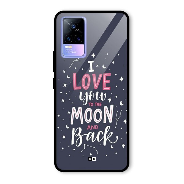 Love To The Moon Glass Back Case for Vivo Y73