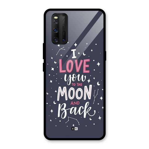 Love To The Moon Glass Back Case for Vivo iQOO 3