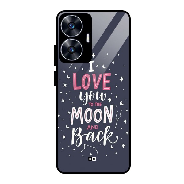 Love To The Moon Glass Back Case for realme C55