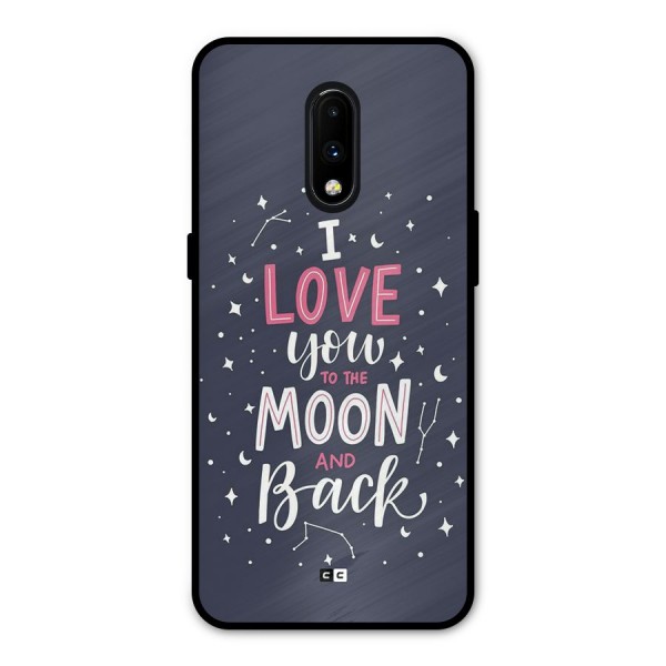 Love To The Moon Metal Back Case for OnePlus 7