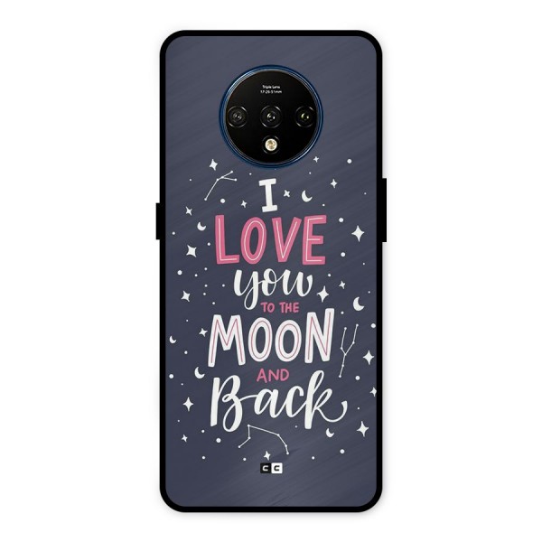 Love To The Moon Metal Back Case for OnePlus 7T