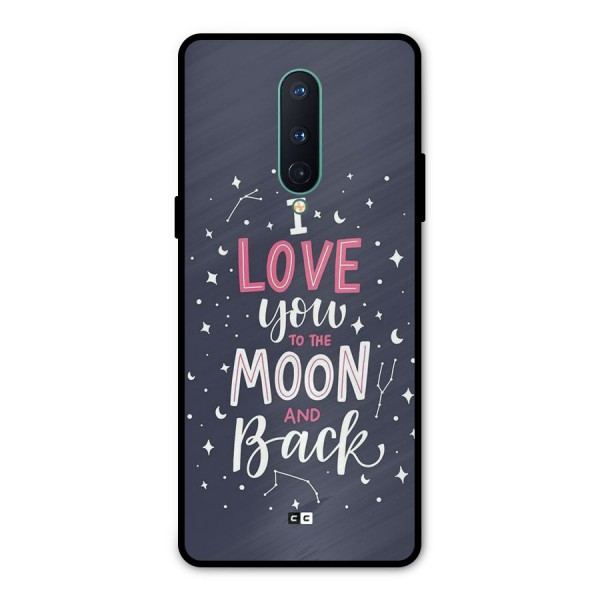 Love To The Moon Metal Back Case for OnePlus 8