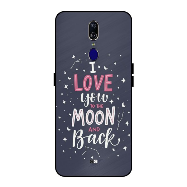 Love To The Moon Metal Back Case for Oppo F11