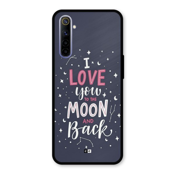 Love To The Moon Metal Back Case for Realme 6