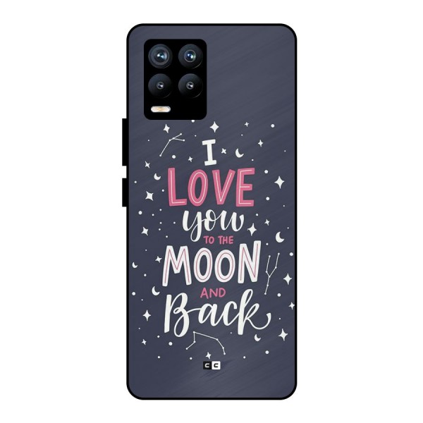 Love To The Moon Metal Back Case for Realme 8