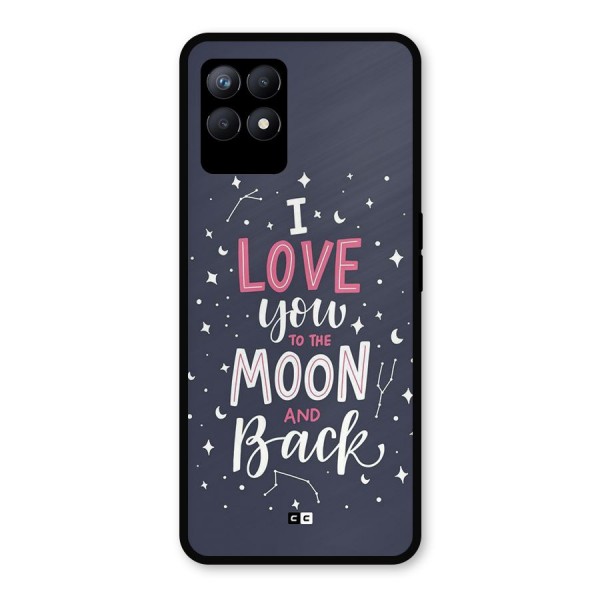 Love To The Moon Metal Back Case for Realme 8i