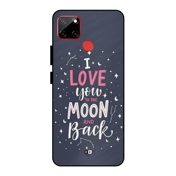 Love To The Moon Metal Back Case for Realme C12