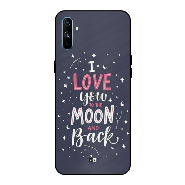 Love To The Moon Metal Back Case for Realme C3