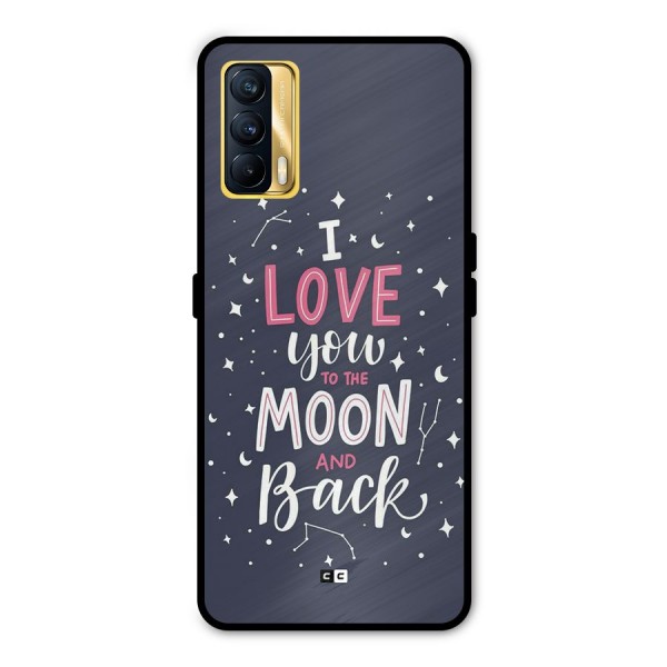 Love To The Moon Metal Back Case for Realme X7