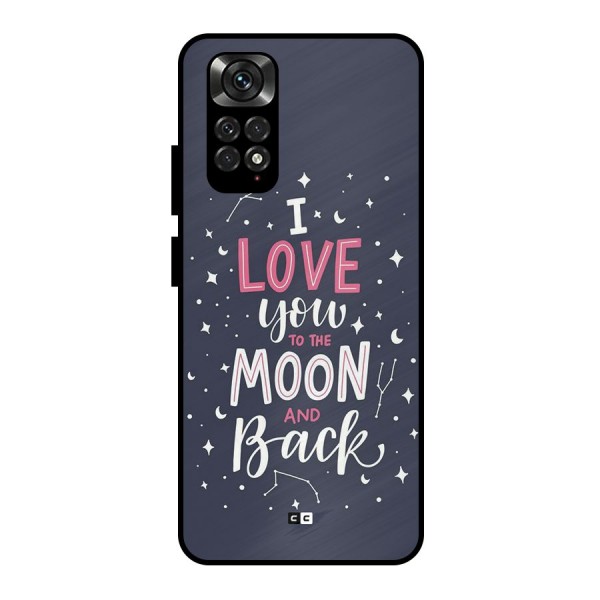 Love To The Moon Metal Back Case for Redmi Note 11 Pro