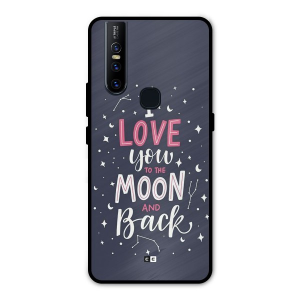 Love To The Moon Metal Back Case for Vivo V15