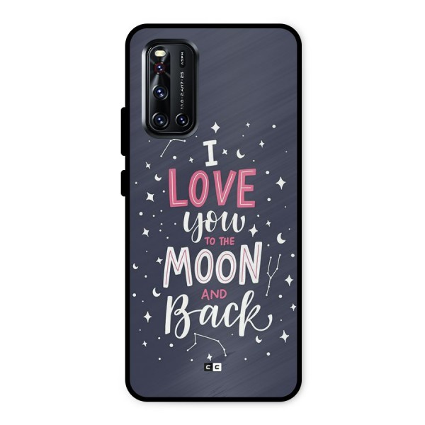 Love To The Moon Metal Back Case for Vivo V19