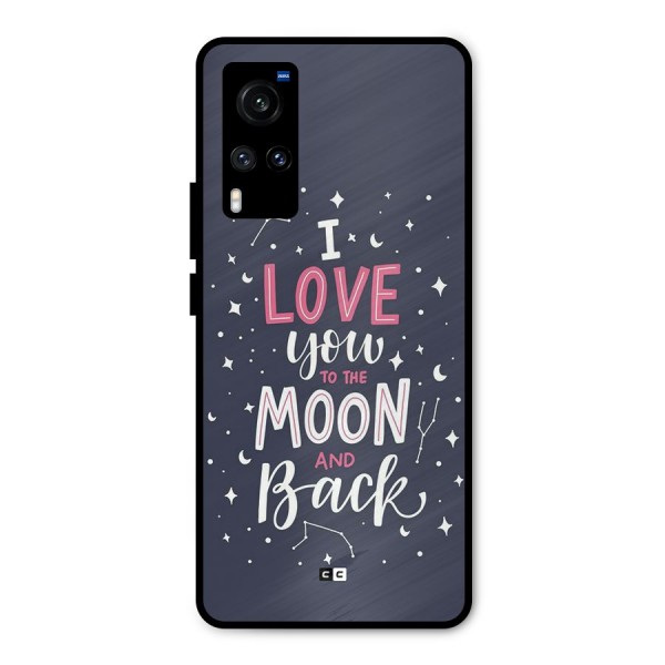Love To The Moon Metal Back Case for Vivo X60
