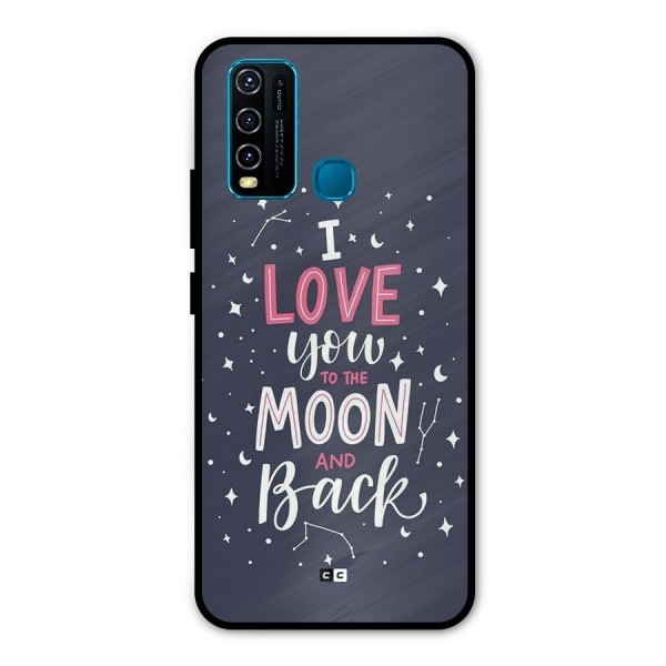 Love To The Moon Metal Back Case for Vivo Y50