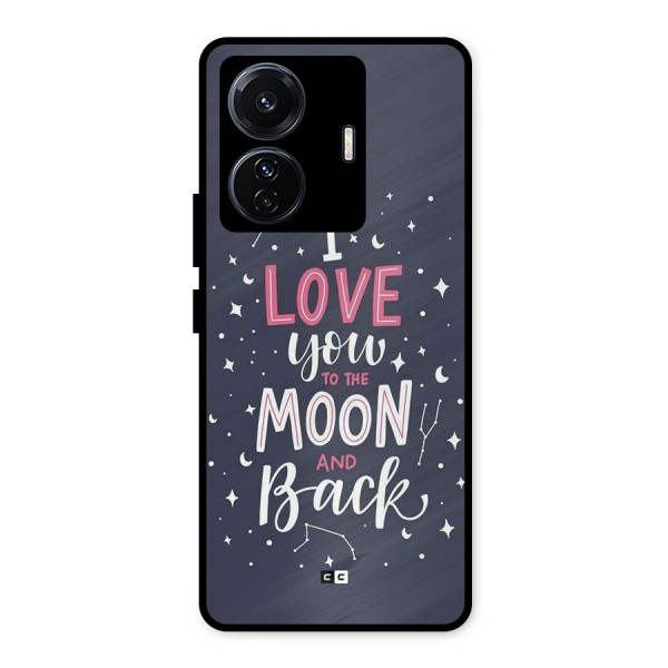 Love To The Moon Metal Back Case for iQOO Z6