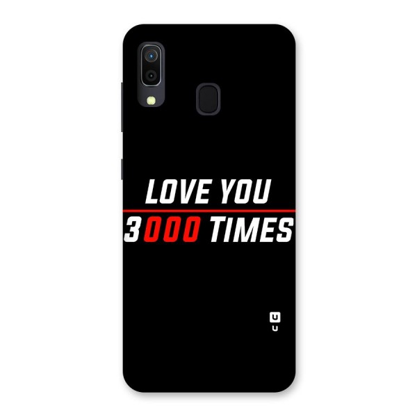 Love You 3000 Times Back Case for Galaxy A20