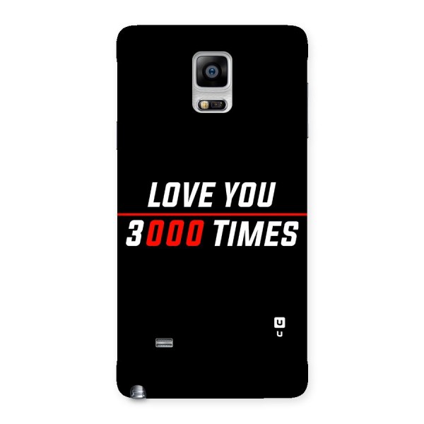 Love You 3000 Times Back Case for Galaxy Note 4