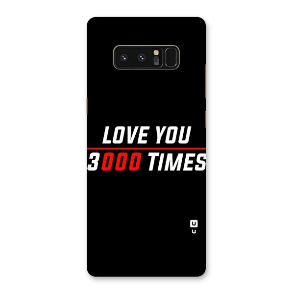 Love You 3000 Times Back Case for Galaxy Note 8