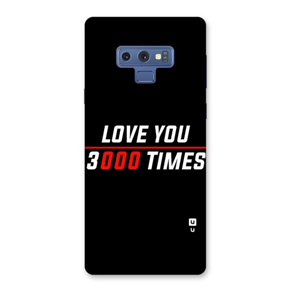 Love You 3000 Times Back Case for Galaxy Note 9