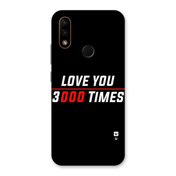 Love You 3000 Times Back Case for Lenovo A6 Note