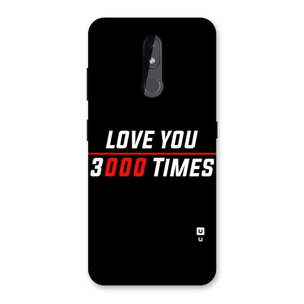 Love You 3000 Times Back Case for Nokia 3.2