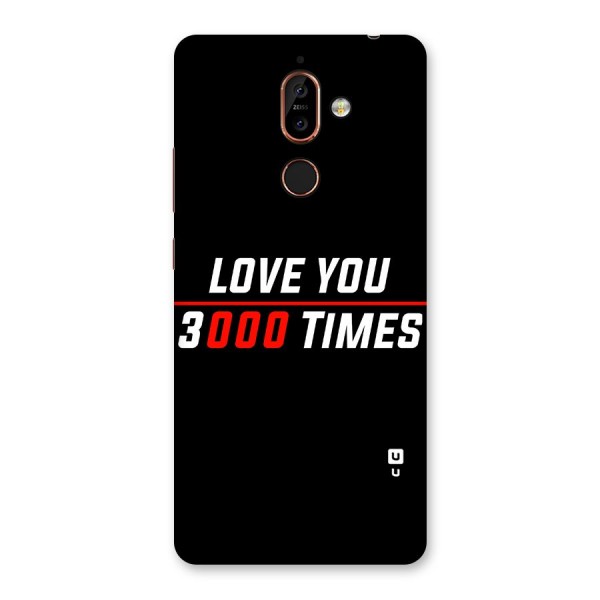 Love You 3000 Times Back Case for Nokia 7 Plus