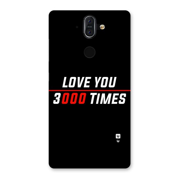 Love You 3000 Times Back Case for Nokia 8 Sirocco