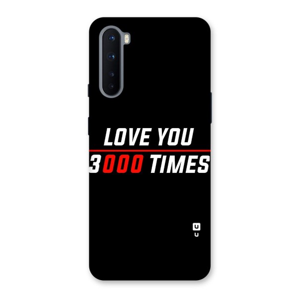 Love You 3000 Times Back Case for OnePlus Nord