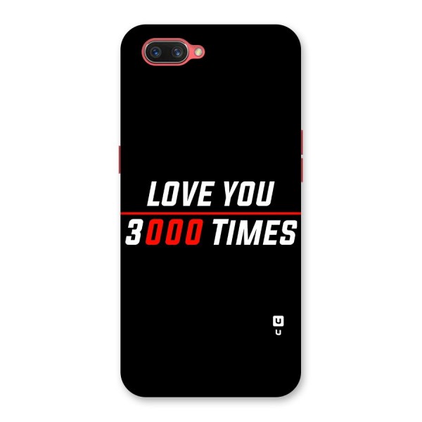 Love You 3000 Times Back Case for Oppo A3s