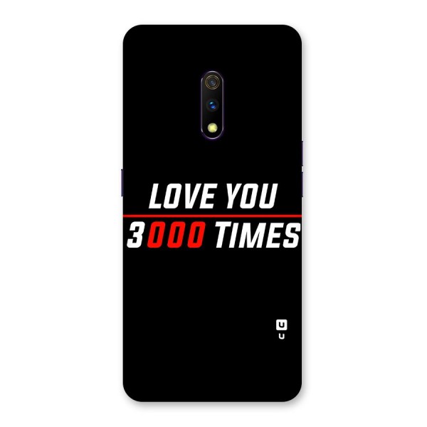 Love You 3000 Times Back Case for Realme X