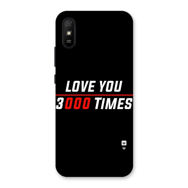 Love You 3000 Times Back Case for Redmi 9A