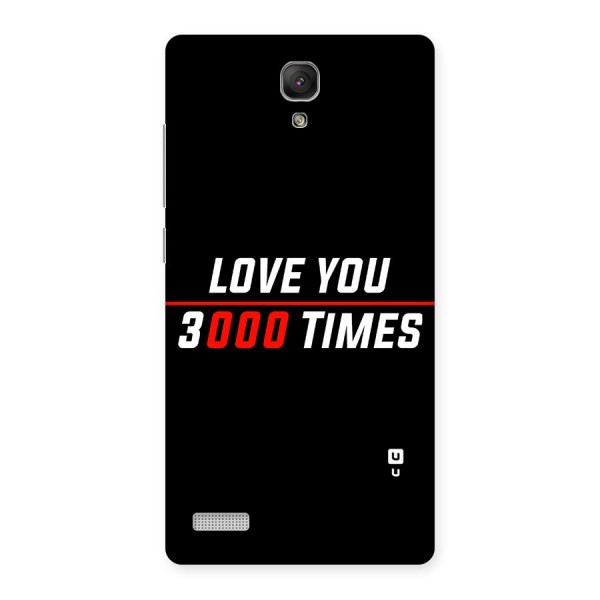 Love You 3000 Times Back Case for Redmi Note