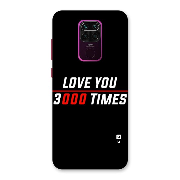 Love You 3000 Times Back Case for Redmi Note 9