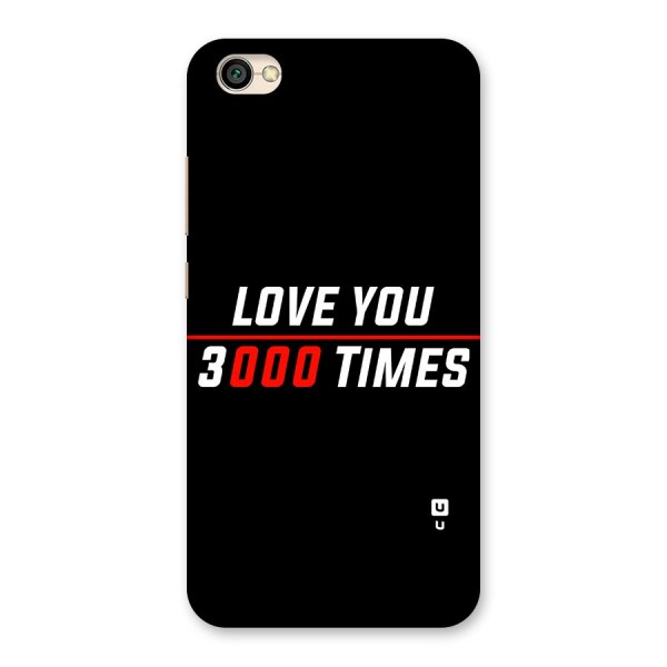 Love You 3000 Times Back Case for Redmi Y1 Lite