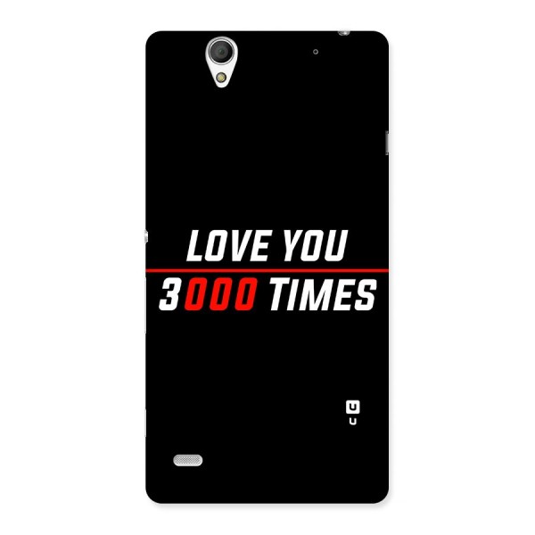 Love You 3000 Times Back Case for Sony Xperia C4