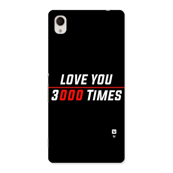 Love You 3000 Times Back Case for Sony Xperia M4